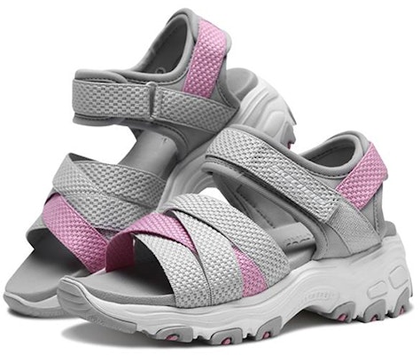 (JR) Skechers 斯凯奇 D'Lites 凉鞋 '灰粉' 996337L-LGPK Lookbook (JR) Skechers 斯凯奇 D'Lites 凉鞋 '灰粉' 996337L-LGPK