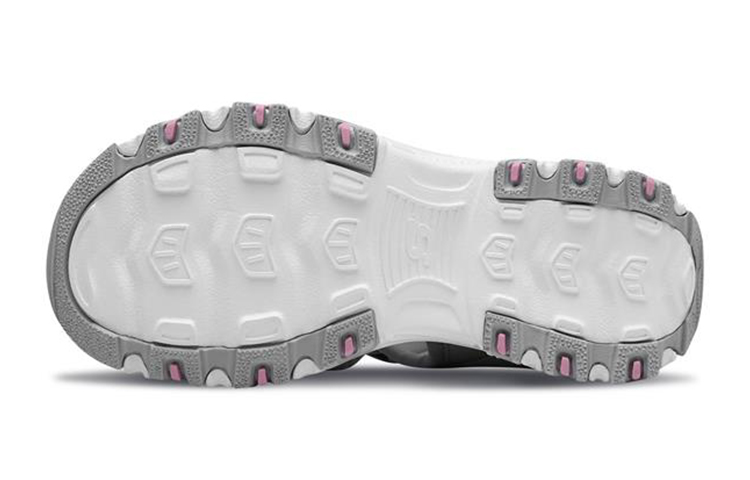 Purchase (Youth) Skechers D'Lites Sandal 'Grey Pink' 996337L-LGPK