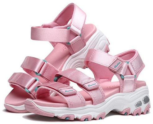 大童 Skechers D'lites 時尚運動涼鞋 淺粉色 Lookbook 大童 Skechers D'lites 時尚運動涼鞋 淺粉色