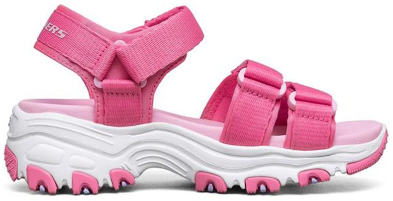 (Youth) Skechers D'Lites Sandal 'Light Red Magic Tape' 664134L-PNK Order (Youth) Skechers D'Lites Sandal 'Light Red Magic Tape' 664134L-PNK