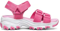 Order (Youth) Skechers D'Lites Sandal 'Light Red Magic Tape' 664134L-PNK