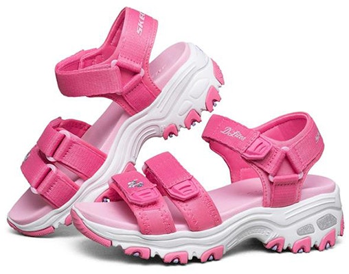 (Youth) Skechers D'Lites Sandal 'Light Red Magic Tape' 664134L-PNK Lookbook (Youth) Skechers D'Lites Sandal 'Light Red Magic Tape' 664134L-PNK