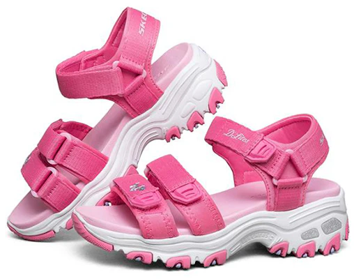 (Youth) Skechers D'Lites Sandal 'Light Red Magic Tape' 664134L-PNK Lookbook (Youth) Skechers D'Lites Sandal 'Light Red Magic Tape' 664134L-PNK