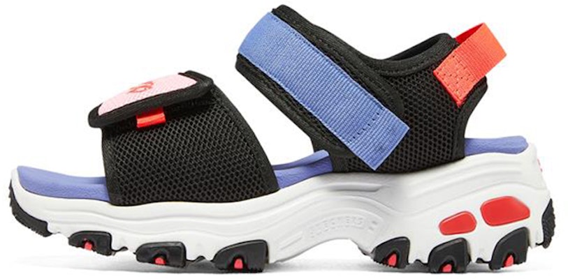 (Youth) Skechers D'Lites Sandal 'Magic Tape Black Blue Orange' 303101L-BKMT Buy (Youth) Skechers D'Lites Sandal 'Magic Tape Black Blue Orange' 303101L-BKMT