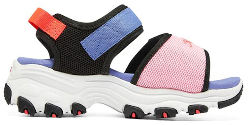 (Youth) Skechers D'Lites Sandal 'Magic Tape Black Blue Orange' 303101L-BKMT Order (Youth) Skechers D'Lites Sandal 'Magic Tape Black Blue Orange' 303101L-BKMT