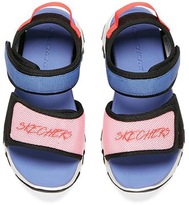 (Youth) Skechers D'Lites Sandal 'Magic Tape Black Blue Orange' 303101L-BKMT Shop (Youth) Skechers D'Lites Sandal 'Magic Tape Black Blue Orange' 303101L-BKMT