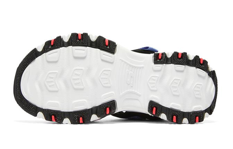 Purchase (Youth) Skechers D'Lites Sandal 'Magic Tape Black Blue Orange' 303101L-BKMT