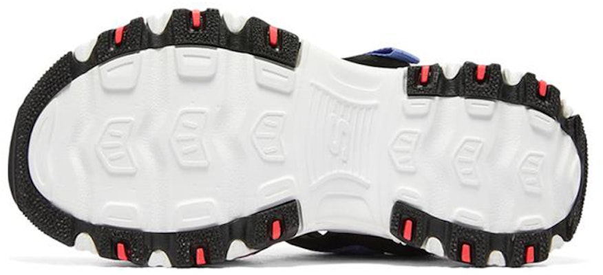 (Youth) Skechers D'Lites Sandal 'Magic Tape Black Blue Orange' 303101L-BKMT Purchase (Youth) Skechers D'Lites Sandal 'Magic Tape Black Blue Orange' 303101L-BKMT