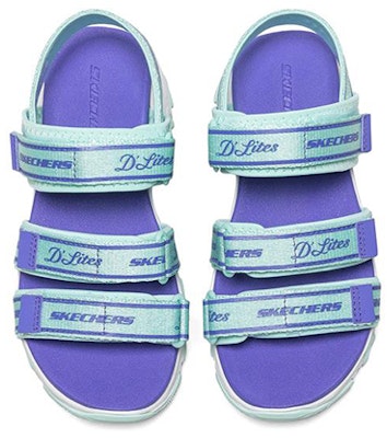大童 Skechers D'lites 魔術貼涼鞋 薄荷色 Shop 大童 Skechers D'lites 魔術貼涼鞋 薄荷色