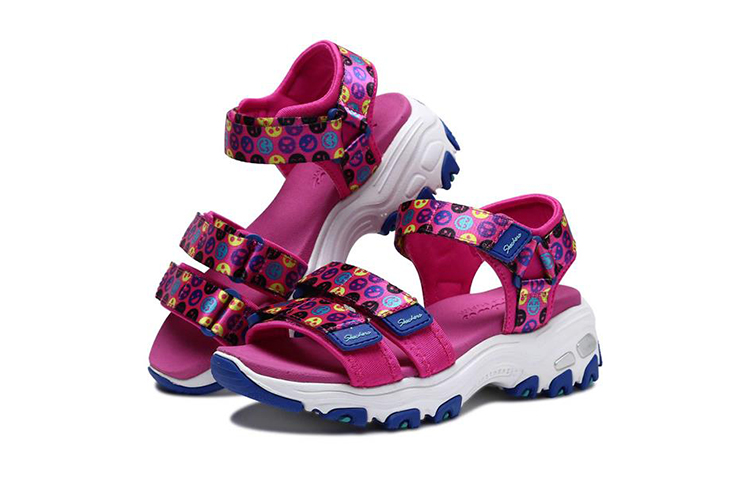 Lookbook (Youth) Skechers D'Lites Sandal 'Pastel Pink' 664079L-PKMT