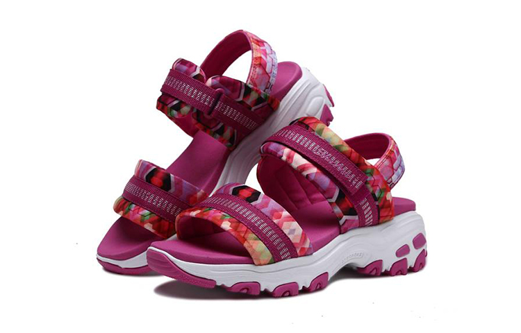 Lookbook (Youth) Skechers D'Lites Sandal 'Peach Pink' 664076L-HPK