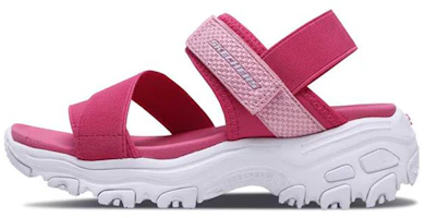 (Youth) Skechers D'Lites Sandal 'Peach Pink' 996335L-HPK (Youth) Skechers D'Lites Sandal 'Peach Pink' 996335L-HPK