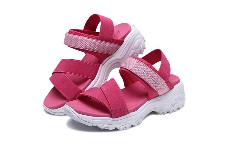 Lookbook (Youth) Skechers D'Lites Sandal 'Peach Pink' 996335L-HPK