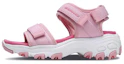 Buy (Youth) Skechers D'Lites Sandal 'Pink Magic Tape' 996334L-PNK