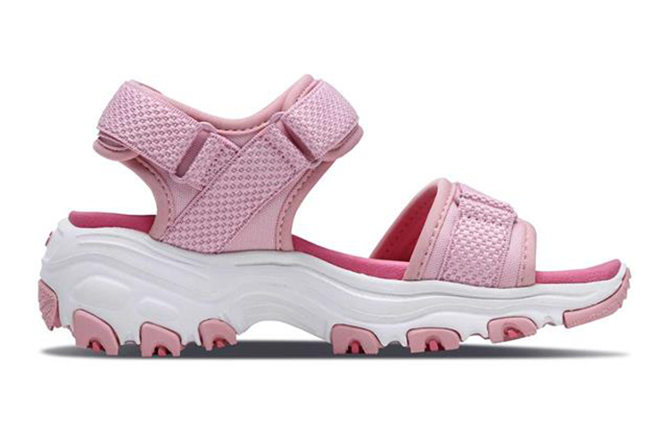 Order (Youth) Skechers D'Lites Sandal 'Pink Magic Tape' 996334L-PNK