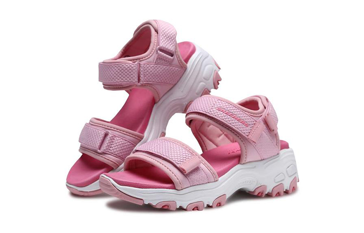 Lookbook (Youth) Skechers D'Lites Sandal 'Pink Magic Tape' 996334L-PNK