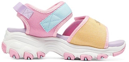 大童 Skechers D'Lites 魔術粘帶休閒老爹涼鞋 粉紅多彩 Order 大童 Skechers D'Lites 魔術粘帶休閒老爹涼鞋 粉紅多彩