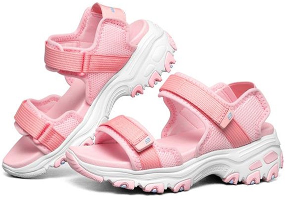 (Youth) Skechers D'Lites Sandal 'Pink White' 664171L-PCH Lookbook (Youth) Skechers D'Lites Sandal 'Pink White' 664171L-PCH