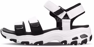(Women) Skechers D'Lites Sandal Black/White 31514-WBK (Women) Skechers D'Lites Sandal Black/White 31514-WBK