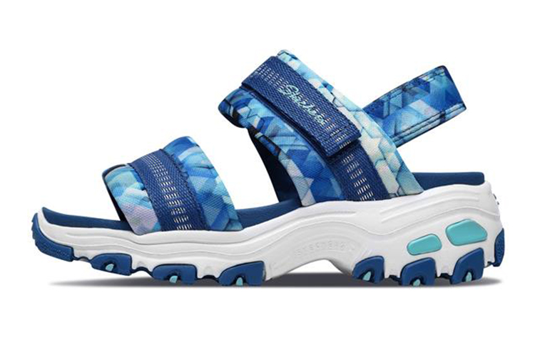 (Youth) Skechers D'Lites Sandals 'Blue White' 664076L-BLMT