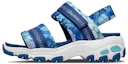 Buy (Youth) Skechers D'Lites Sandals 'Blue White' 664076L-BLMT