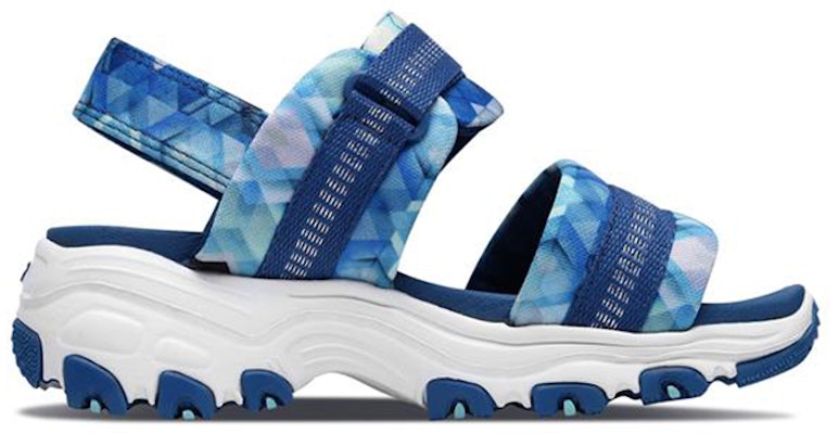 (Youth) Skechers D'Lites Sandals 'Blue White' 664076L-BLMT Order (Youth) Skechers D'Lites Sandals 'Blue White' 664076L-BLMT
