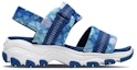Order (Youth) Skechers D'Lites Sandals 'Blue White' 664076L-BLMT