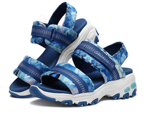 (Youth) Skechers D'Lites Sandals 'Blue White' 664076L-BLMT Lookbook (Youth) Skechers D'Lites Sandals 'Blue White' 664076L-BLMT