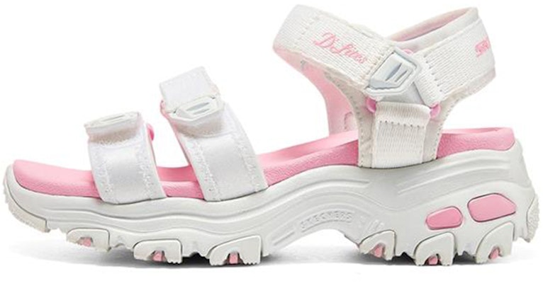 (Youth) Skechers D'lites Sandals 'White Pink' 664134L-WHT Buy (Youth) Skechers D'lites Sandals 'White Pink' 664134L-WHT