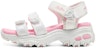 (Youth) Skechers D'lites Sandals 'White Pink' 664134L-WHT
