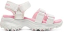 Order (Youth) Skechers D'lites Sandals 'White Pink' 664134L-WHT