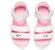 (Youth) Skechers D'lites Sandals 'White Pink' 664134L-WHT