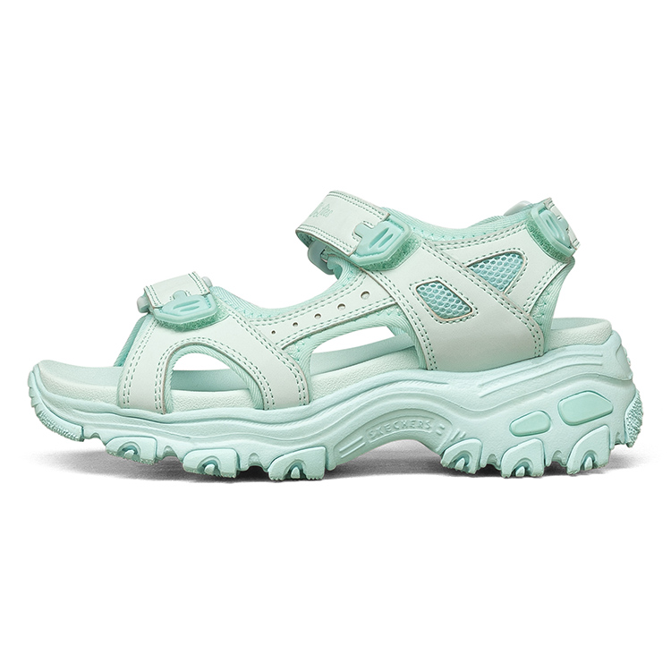 (Youth) Skechers D'lites Sandals Mint 664133L-MNT