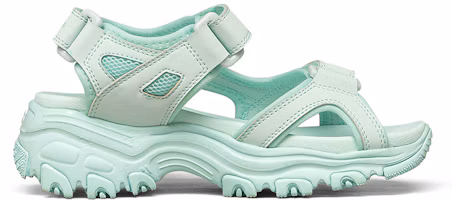 Order 大童 Skechers D'lites 潮流百搭 魔術貼簡約運動涼鞋 薄荷色