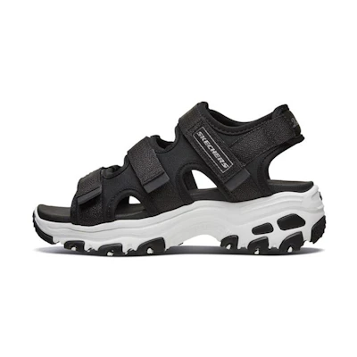 (Youth) Skechers D'lites Shoes 'Black White'