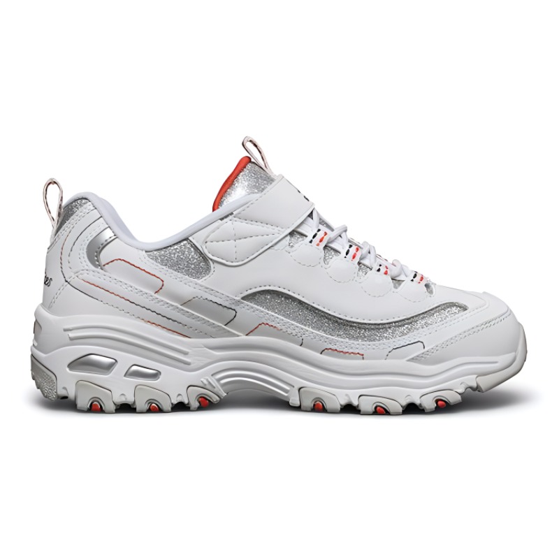 (Youth) Skechers D'lites Shoes 'White Grey' 圖 2