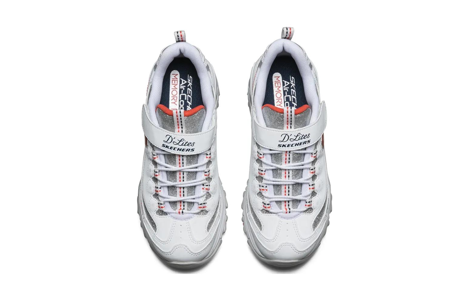 (Youth) Skechers D'lites Shoes 'White Grey' 圖 3