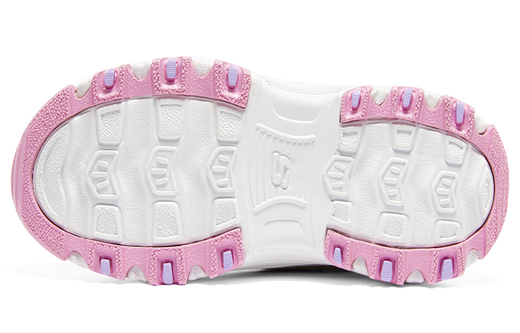 (Youth) Skechers D'Lites Strap Memory Foam Running Shoes 'White Pink' 圖 4