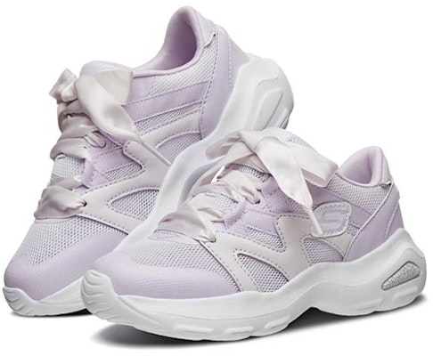 大童 Skechers D'lite Ultra 低筒老爹鞋 薰衣草 Lookbook 大童 Skechers D'lite Ultra 低筒老爹鞋 薰衣草