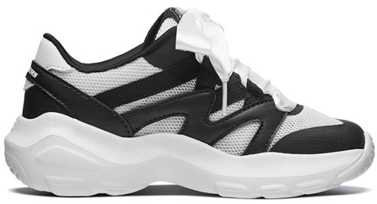 (Youth) Skechers D'Lites Ultra 'White Black' 664220L-WBK Order (Youth) Skechers D'Lites Ultra 'White Black' 664220L-WBK