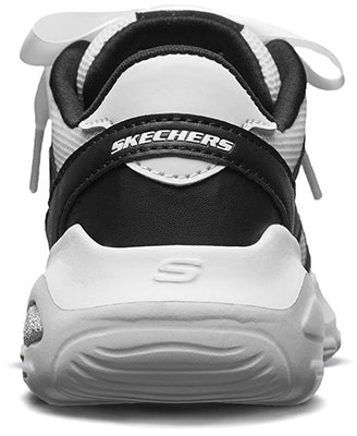 大童 Skechers D'lite Ultra 低筒老爹鞋 白黑 Shop 大童 Skechers D'lite Ultra 低筒老爹鞋 白黑
