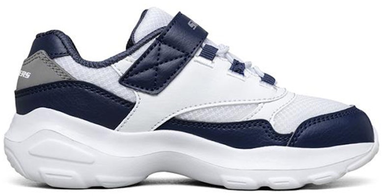 大童 Skechers D'lites Ultra 低筒懷舊風鞋 白藍 Order 大童 Skechers D'lites Ultra 低筒懷舊風鞋 白藍