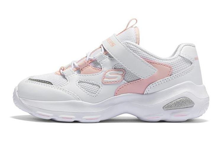 (Youth) Skechers D'Lites Ultra 'White Pink' 664144L-WPK