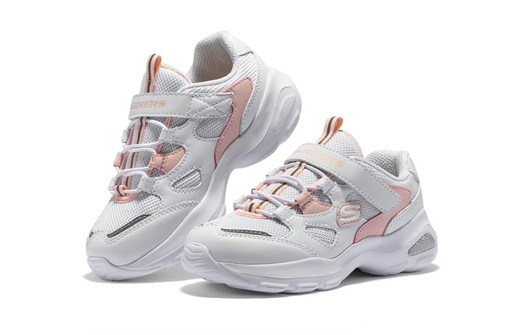 Lookbook (JR) Skechers D'Lites Ultra 'Putih Merah Jambu' 664144L-WPK