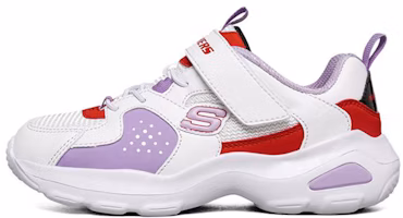(Youth) Skechers D'Lites Ultra 'White Purple' 664162L-WLV (Youth) Skechers D'Lites Ultra 'White Purple' 664162L-WLV