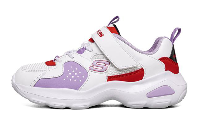 (Youth) Skechers D'Lites Ultra 'White Purple' 664162L-WLV