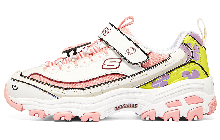 (Youth) Skechers D'Lites x SpongeBob 317010L-WPK