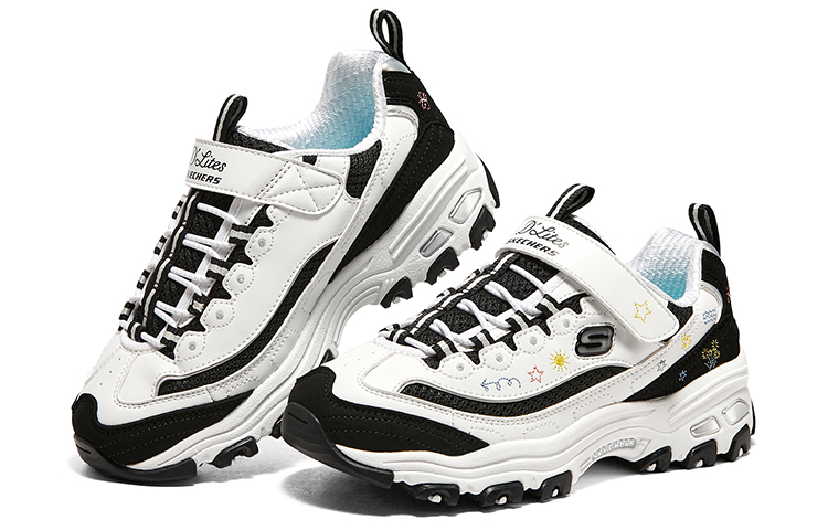(Youth) Skechers DLITES 1.0 'Black White' 圖 4