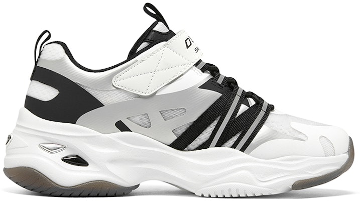 大童 Skechers D'LITES 4 防滑耐磨輕便 兒童休閒鞋 黑白 Order 大童 Skechers D'LITES 4 防滑耐磨輕便 兒童休閒鞋 黑白