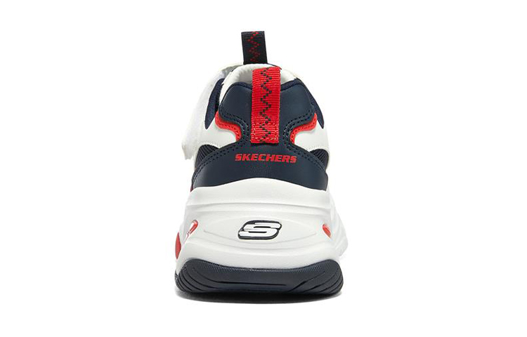 (Youth) Skechers DLites 4.0 'White Navy Blue Red' 圖 4